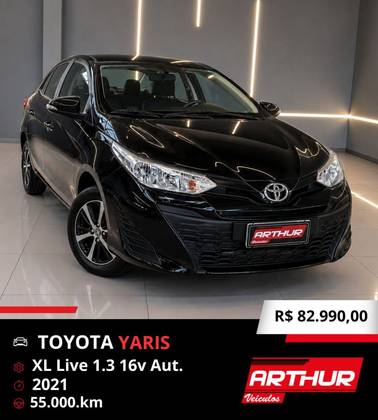 TOYOTA YARIS 1.3 16V FLEX XL LIVE MULTIDRIVE TOYOTA YARIS 1.3 16V FLEX XL LIVE MULTIDRIVE